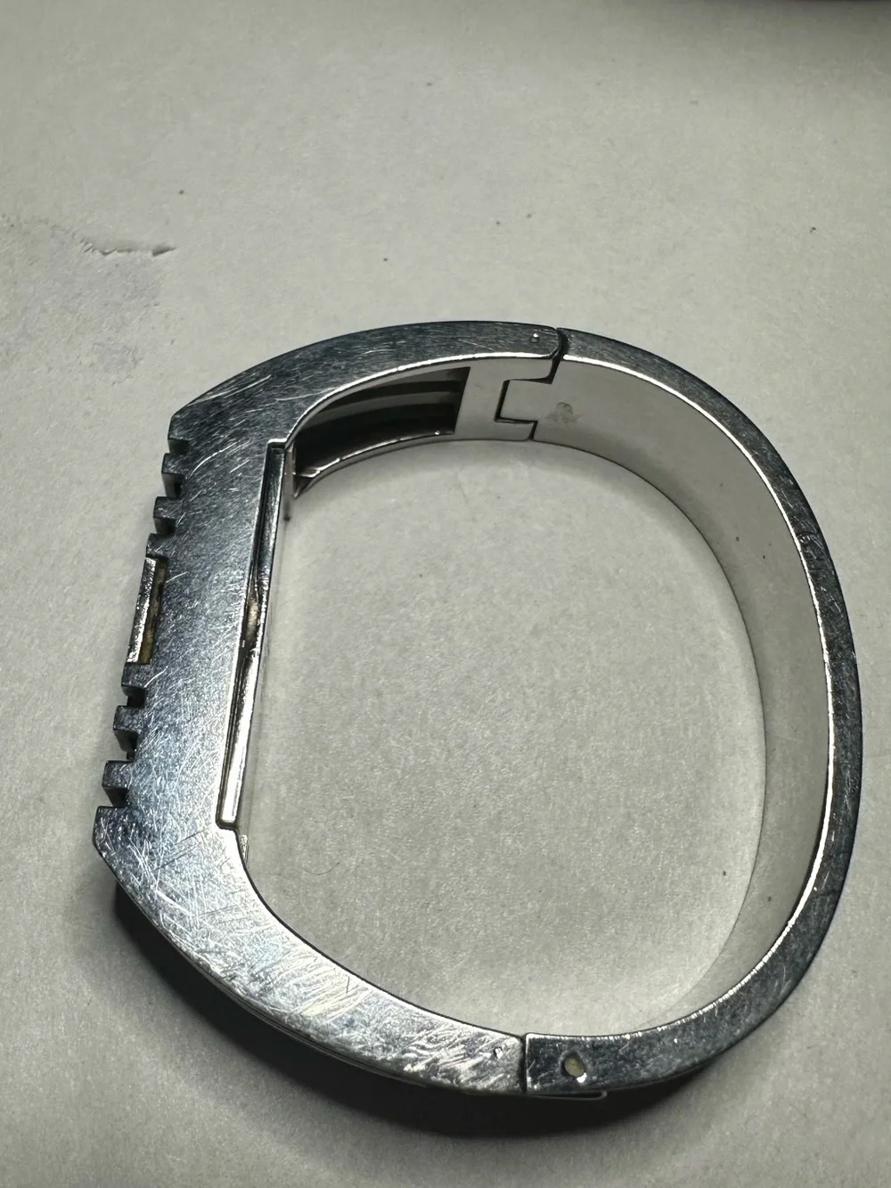 Tory Burch Silver Geometric Cuff Bracelet